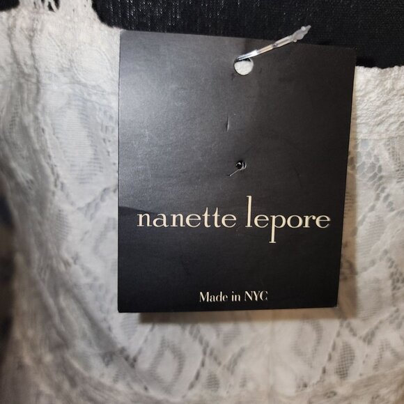 NWT- White Lace Halter Style Top-Nanette Lepore - Picture 6 of 6